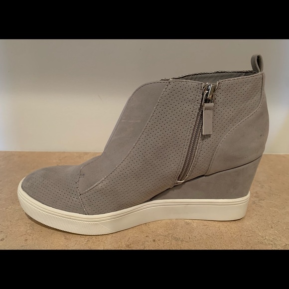 MIA wedge gray suede shoes - Picture 2 of 11